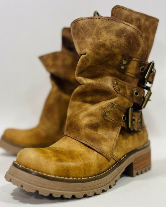 1Bota de cuero perla oxido - juanfranko zapatos