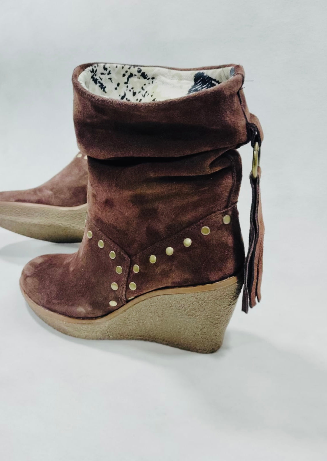 Bota reno café taco chino - juanfranko zapatos