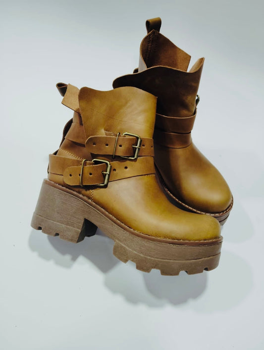 Botin wallet  c/liso camel - juanfranko zapatos