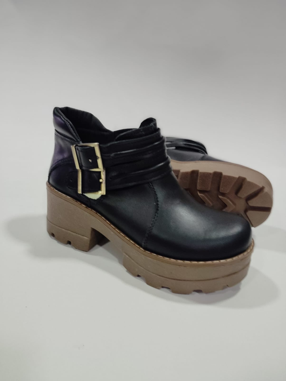 Botin abierto cuero liso - juanfranko zapatos