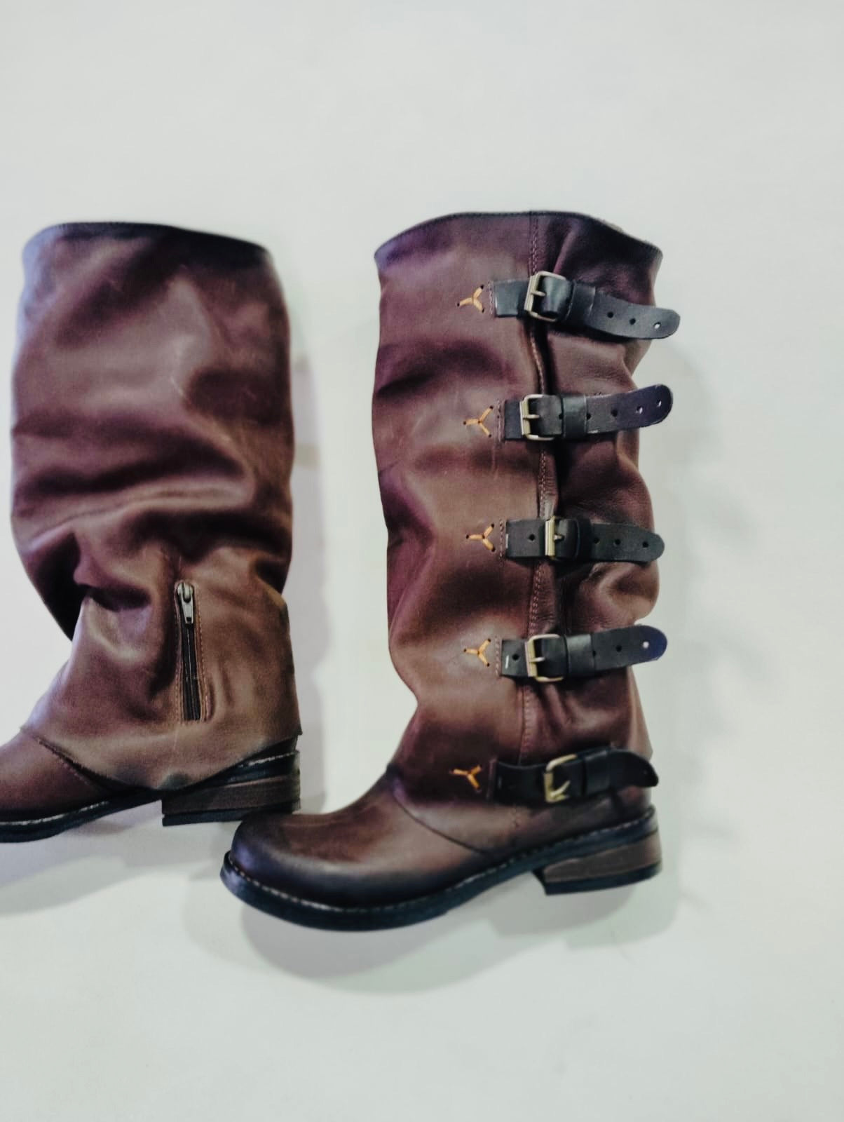 1Bota premium especial brown desgaste negro