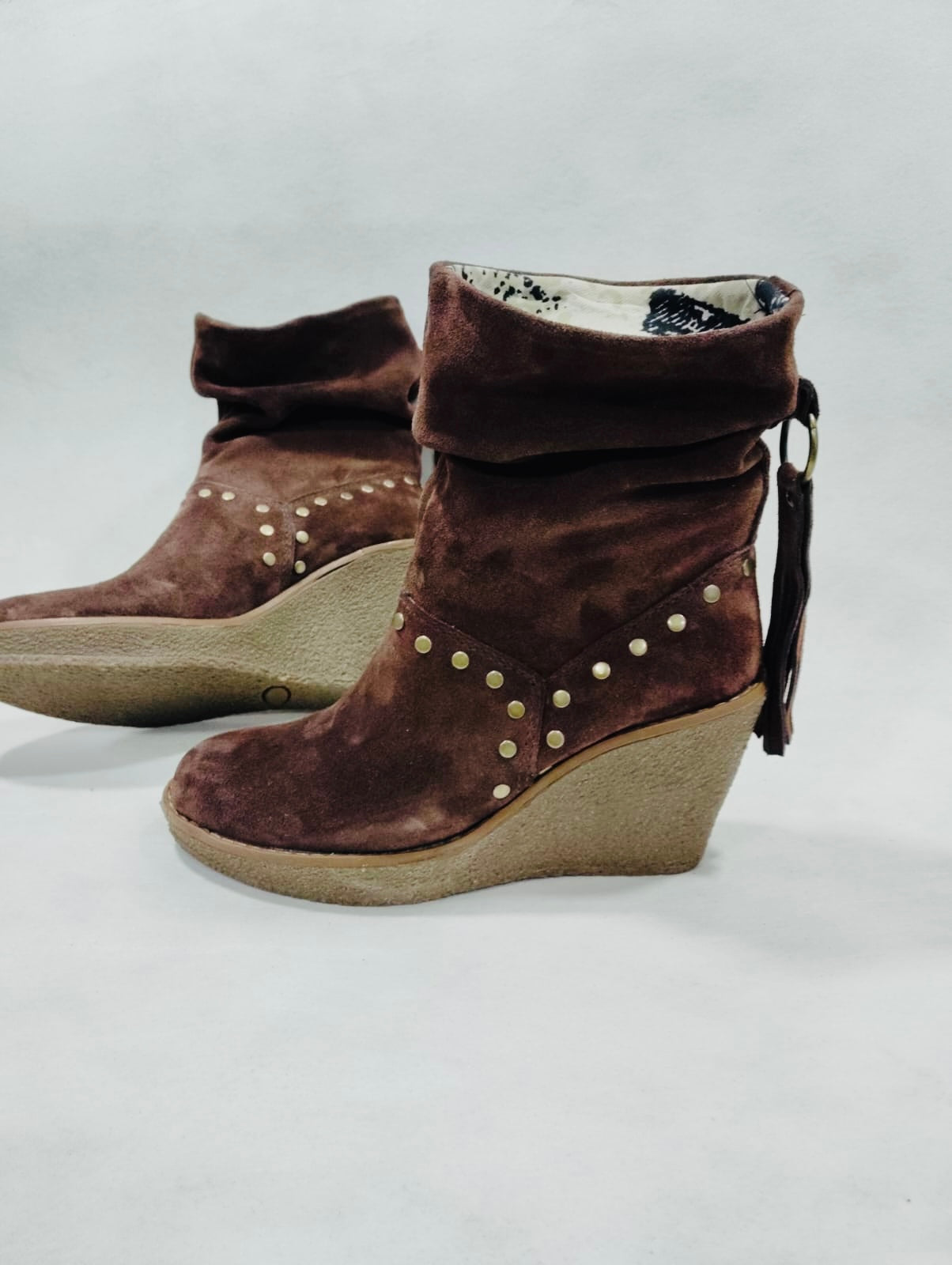 Bota reno café taco chino - juanfranko zapatos