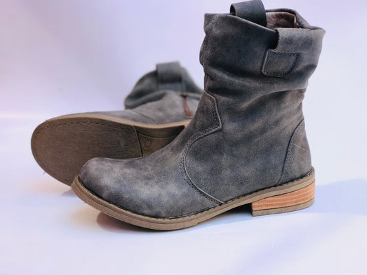 1Bota de cuero corta griss crazy - juanfranko zapatos