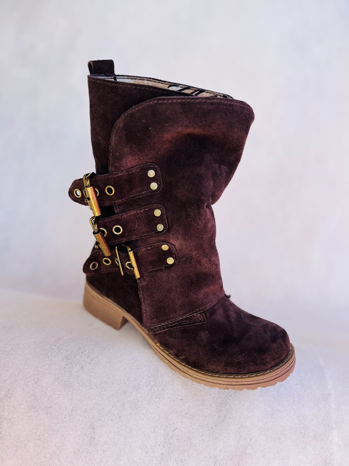 Bota de cuero reno perla Brown reno - juanfranko zapatos