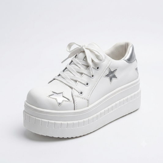 Zapatilla cuero blanco star walkie
