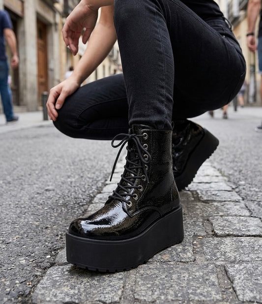 Botin c/caña richatto plataforma 6 cm