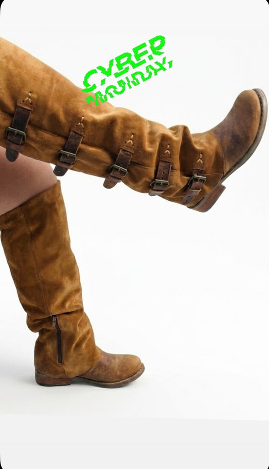 Bota premium cuero reno y graso óxido