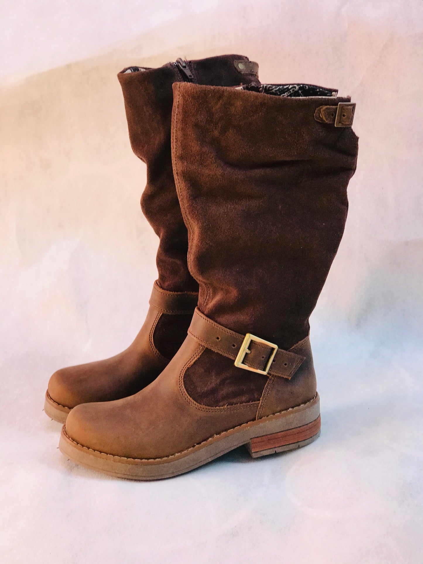 bota de cuero bicolor brown - juanfranko zapatos