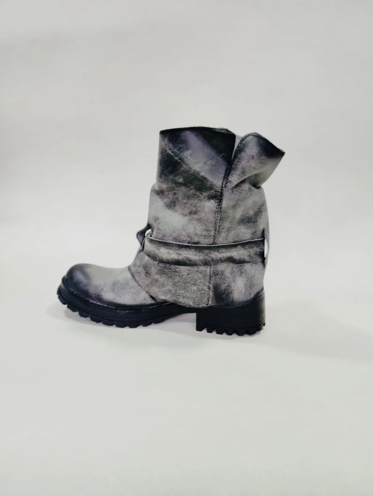 Bota wallet gris difuminado negro vd - juanfranko zapatos