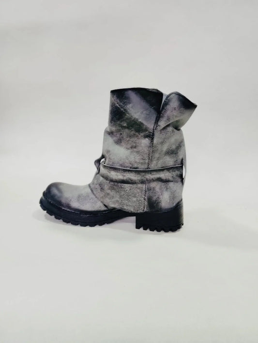 Bota wallet gris difuminado negro vd - juanfranko zapatos