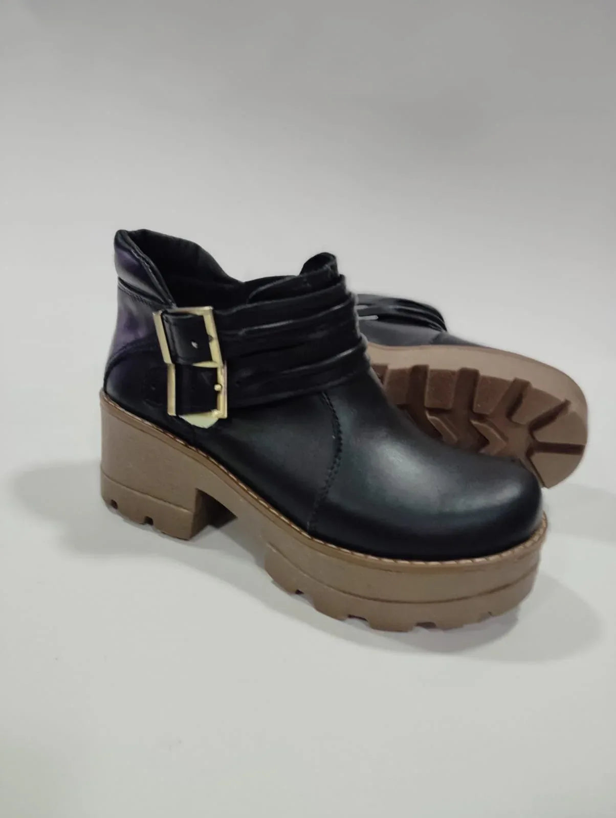Botin abierto cuero liso - juanfranko zapatos