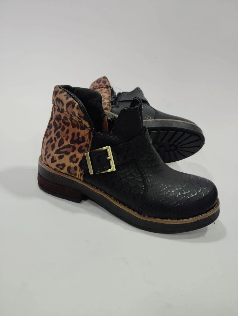 Botin cuero reptil \animal print - juanfranko zapatos