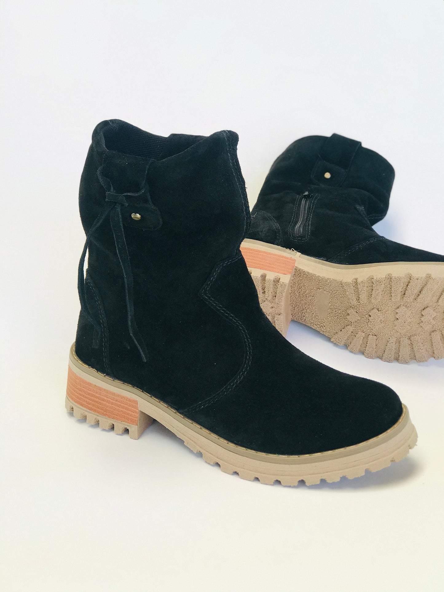 Botines de Cuero Mujer Negro Reno - Cómodos y Acolchados - juanfranko zapatos