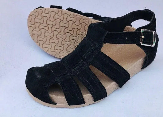 Sandalia de cuero reno natural franciscana baja - juanfranko zapatos