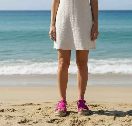 Sandalia reno spider fuccia - juanfranko zapatos