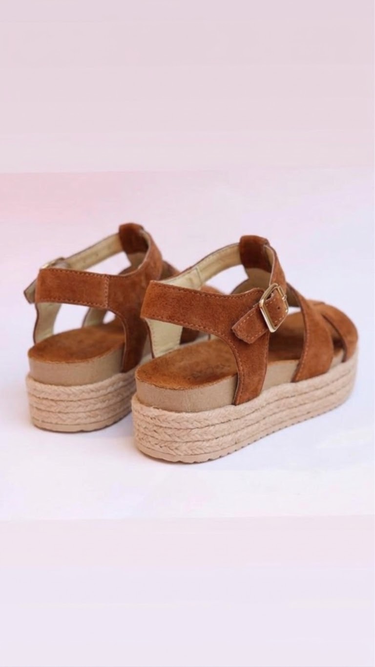 Sandalia spider reno camel yute