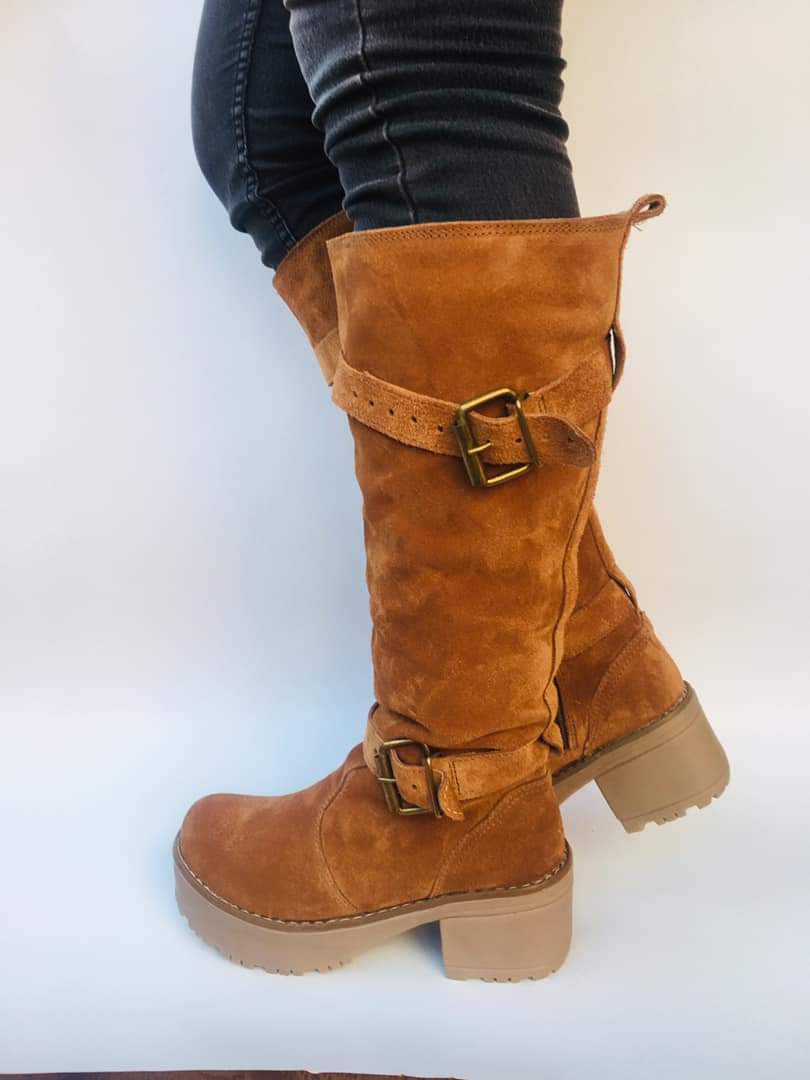 Bota de cuero mujer reno - juanfranko zapatos