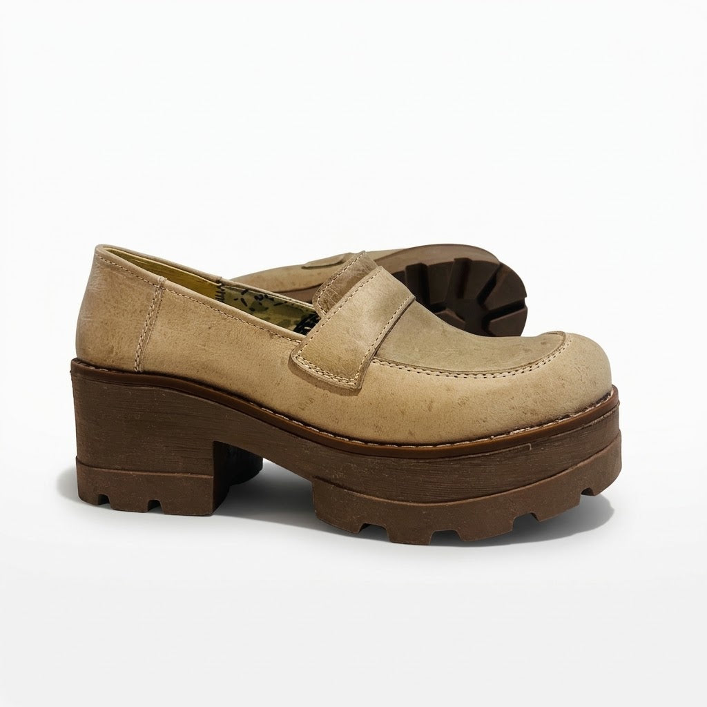 Mocasin crema crazy