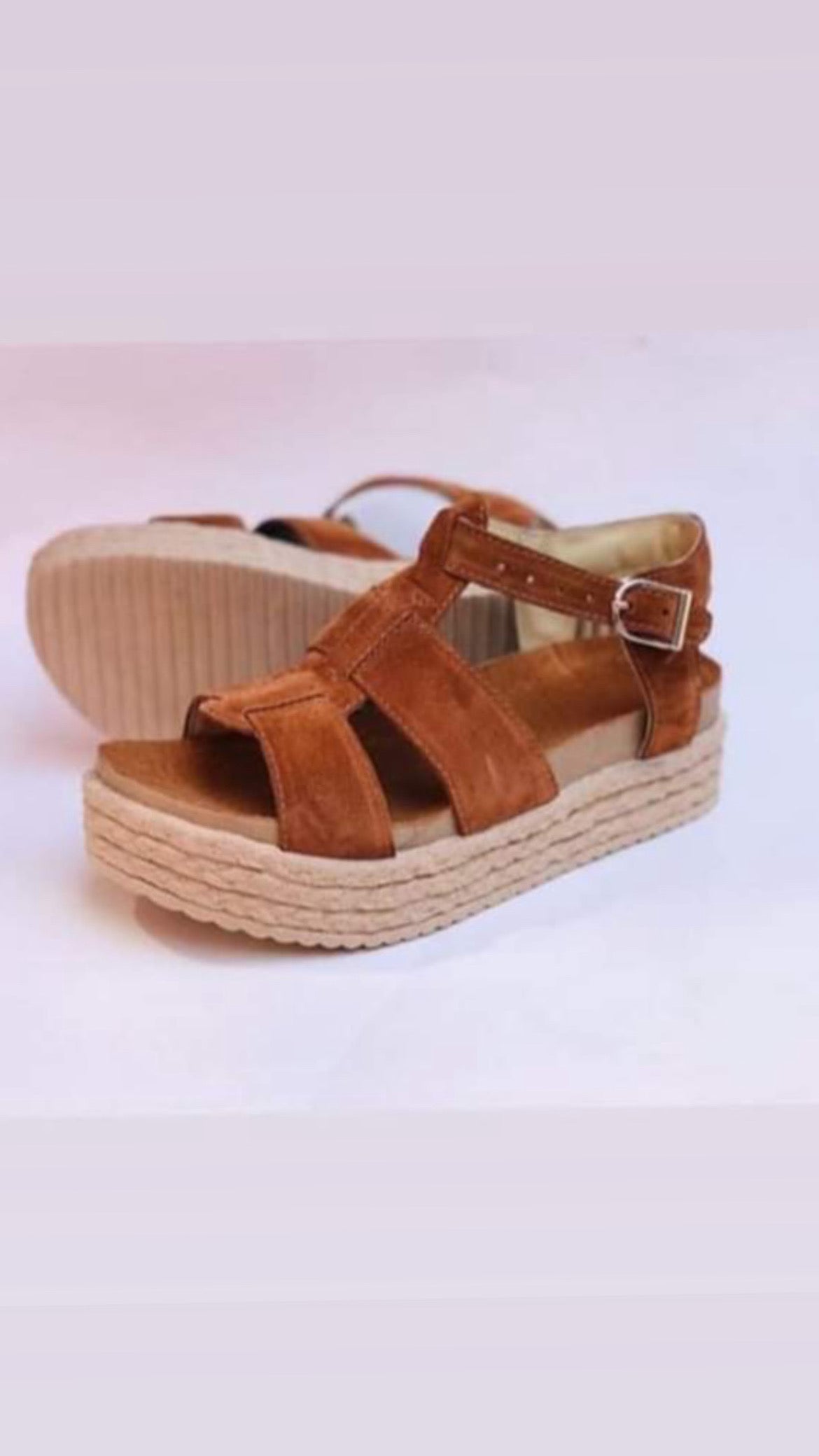 Sandalia spider reno camel yute