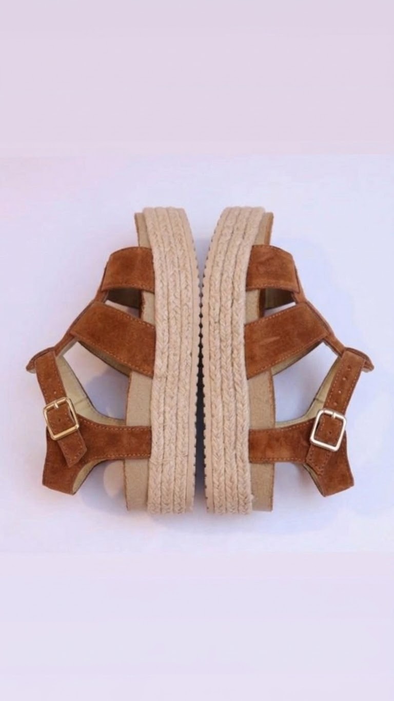 Sandalia spider reno camel yute