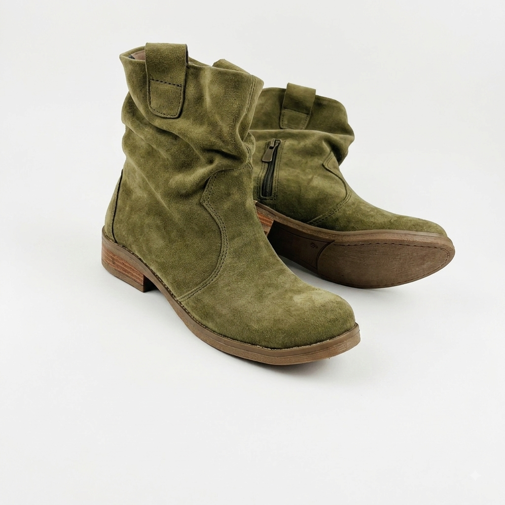 Bota corta reno verde musgo