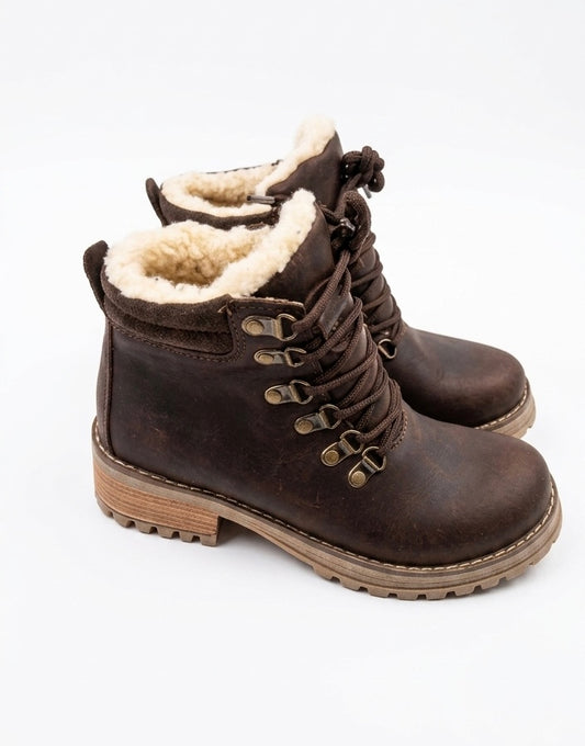 Botin cuero crazy moro c/chiporro