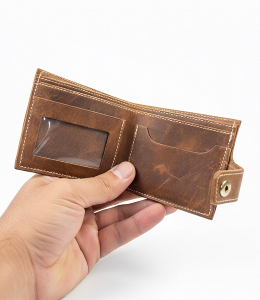 Billetera 100% cuero natural