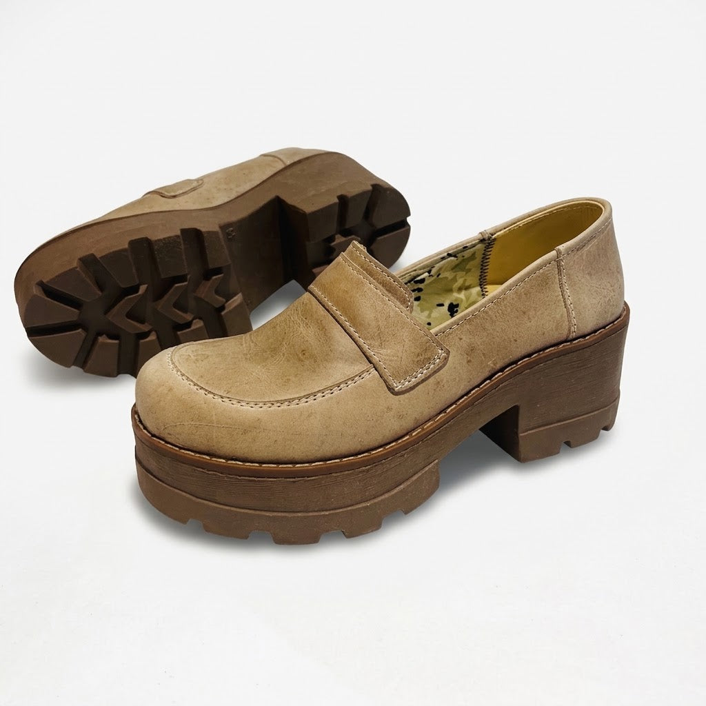 Mocasin crema crazy