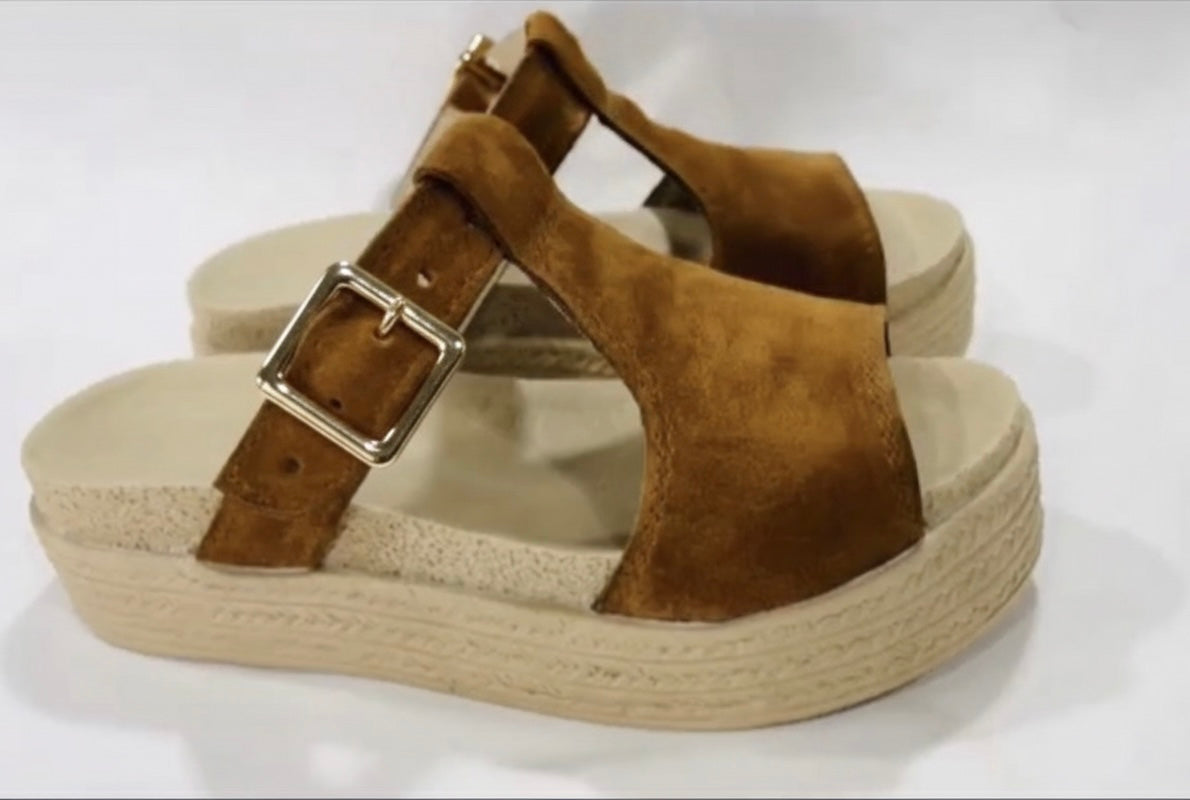 Sandalia cuero reno
