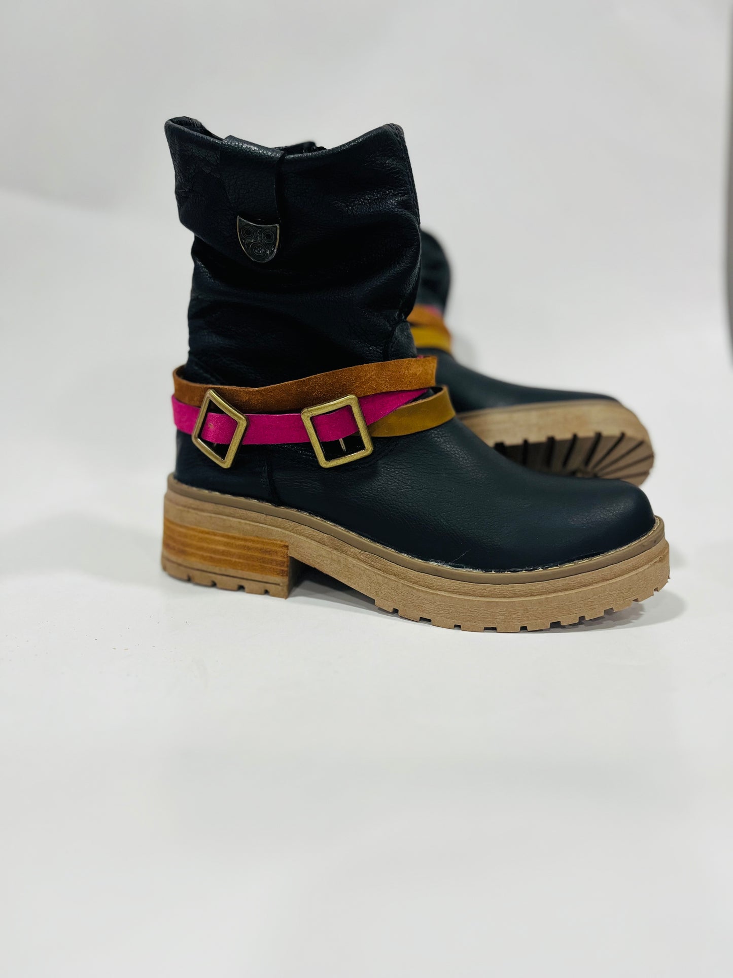 Shakira cuero liso negro t/rspsodia - juanfranko zapatos