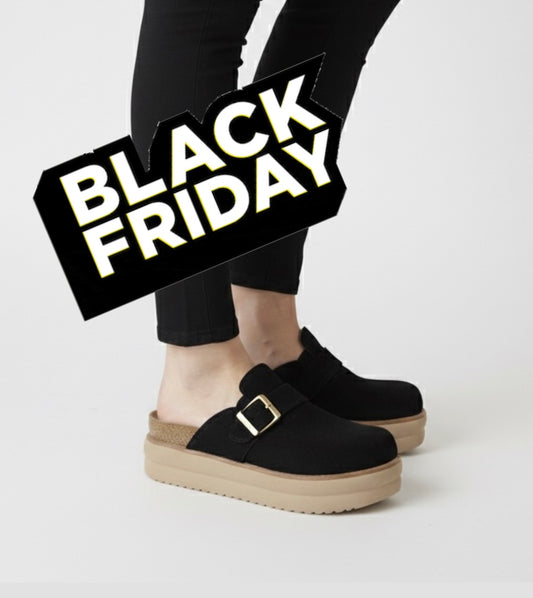 Zueco planta de goma cuero reno natural