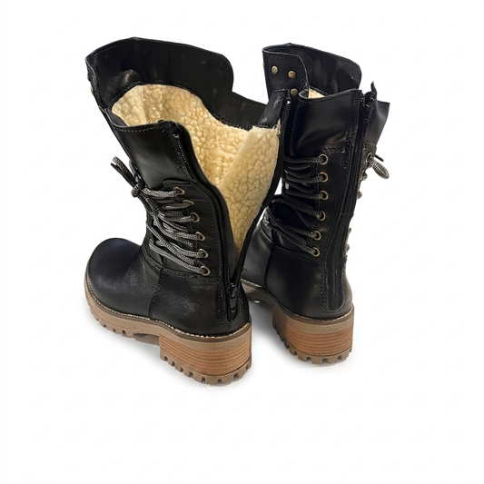 Bota cuero liso  c/chiporro