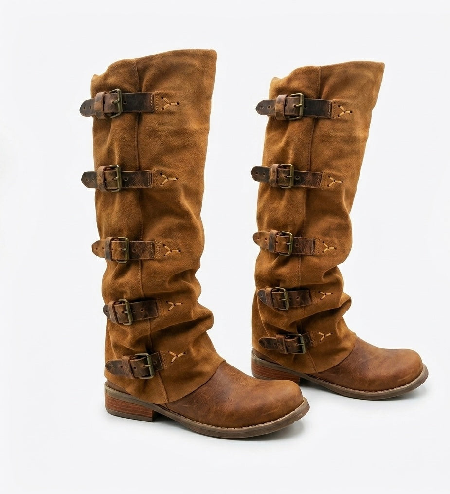 Bota premium cuero reno y graso óxido