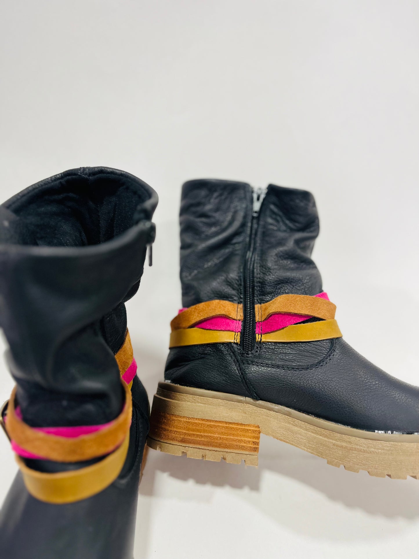Shakira cuero liso negro t/rspsodia - juanfranko zapatos