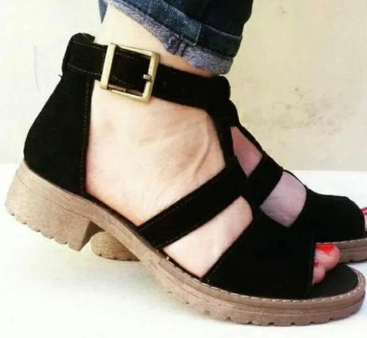 Sandalia reno negro