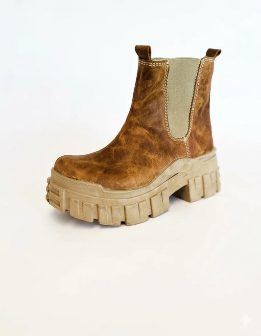 Botin cuero óxido chelsea