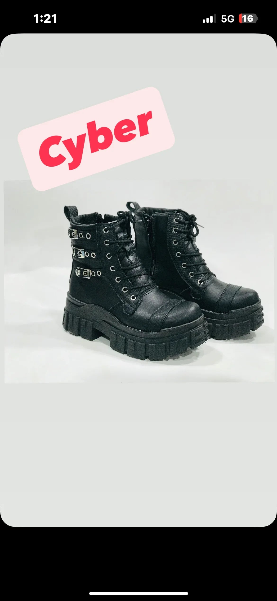 Botin de Cuero Mujer Negro Amy - Diseño Reptil