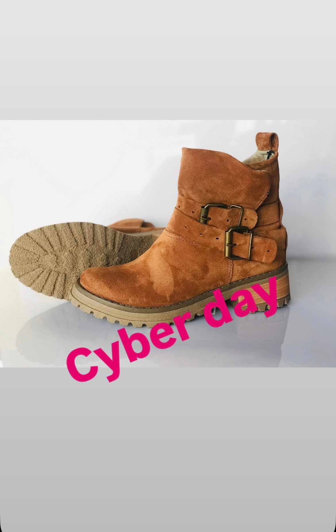 Botin de cuero mujer reno camel