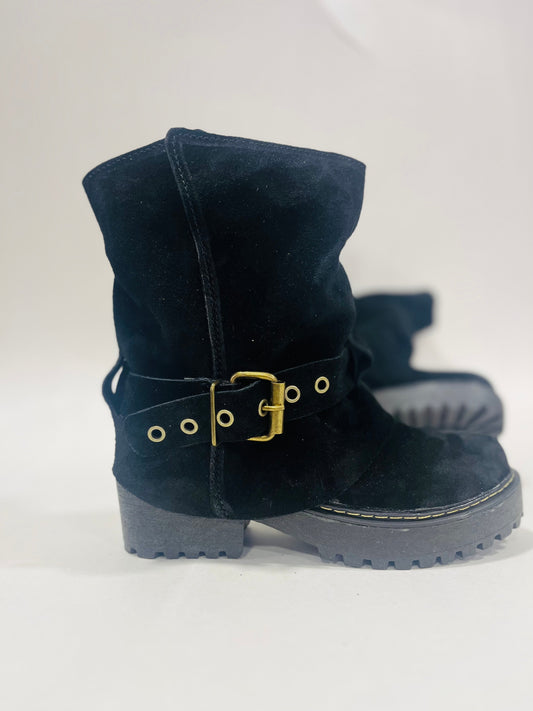 Bota de cuero reno wallet reno negro - juanfranko zapatos