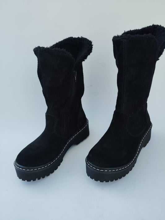 Bota reno negro chiporro negro - juanfranko zapatos