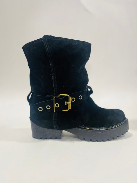 Botas de Cuero Mujer Negro Desmontable - 2 en 1 Versátil - juanfranko zapatos