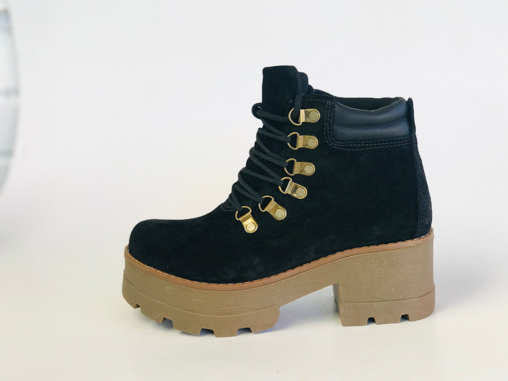 botin de cuero rosy. reno negro - juanfranko zapatos