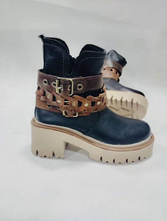 Botin flowter black - juanfranko zapatos