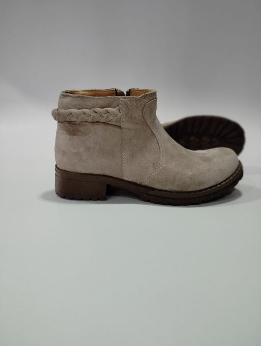 Botin reno arena trenzado - juanfranko zapatos