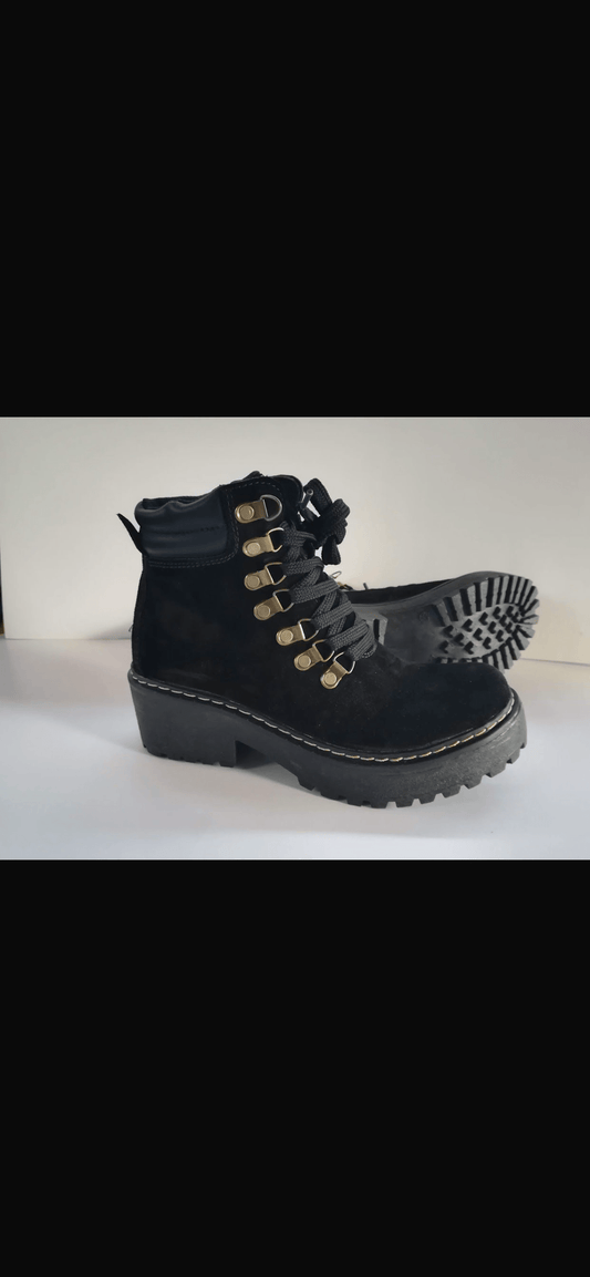 Botin reno black suela 5 cm atrás 3 adelante - juanfranko zapatos