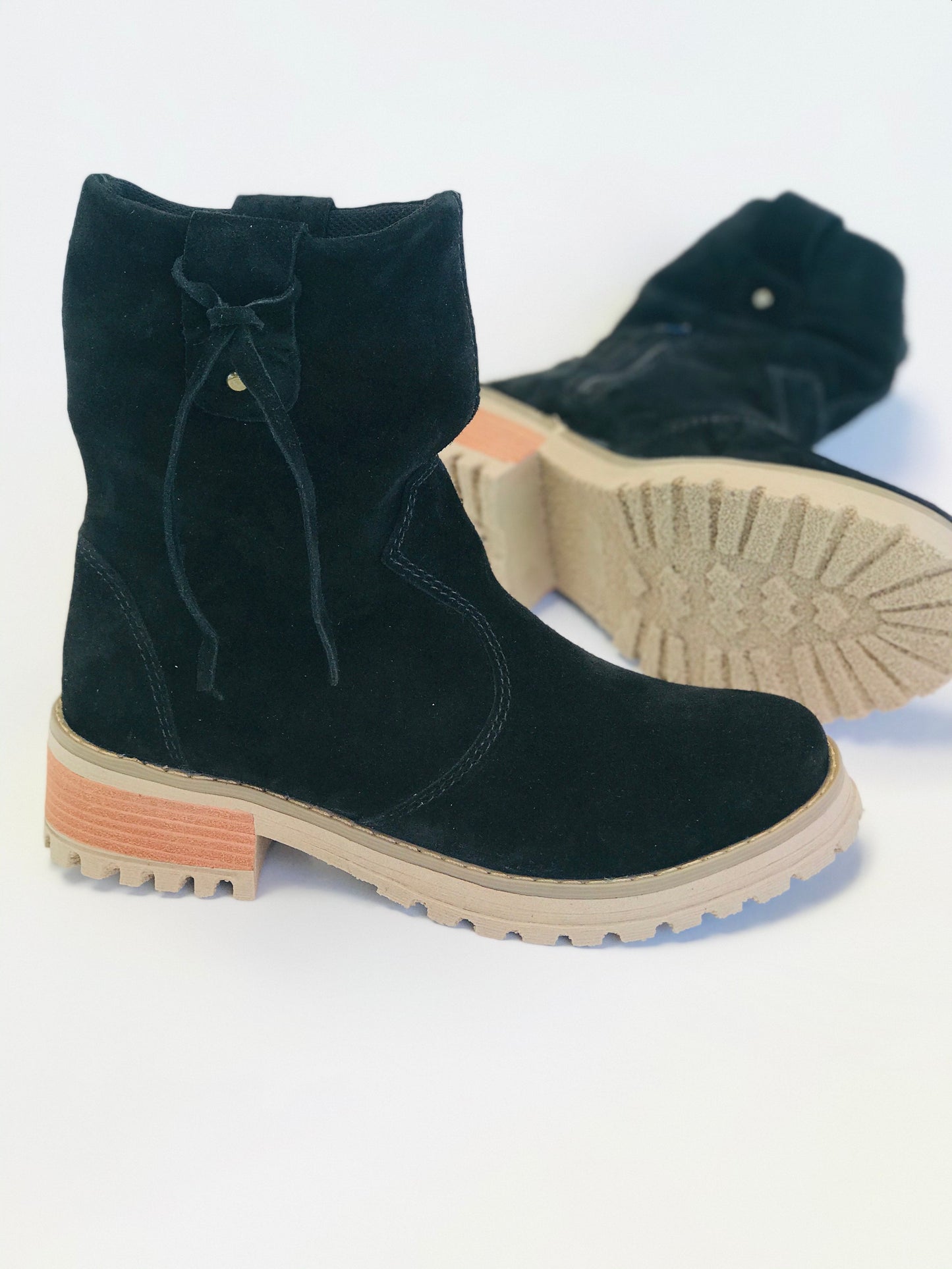 Botines de Cuero Mujer Negro Reno - Cómodos y Acolchados - juanfranko zapatos