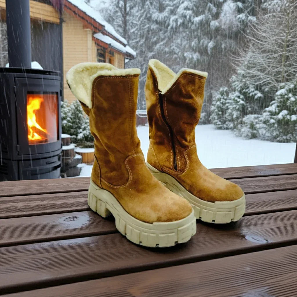 Bota  con chiporro reno camel