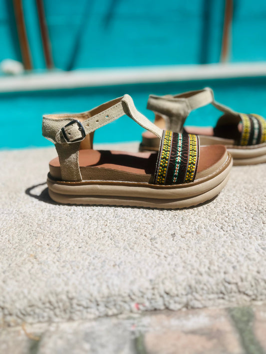 Sandalia de cuero reno inka - juanfranko zapatos