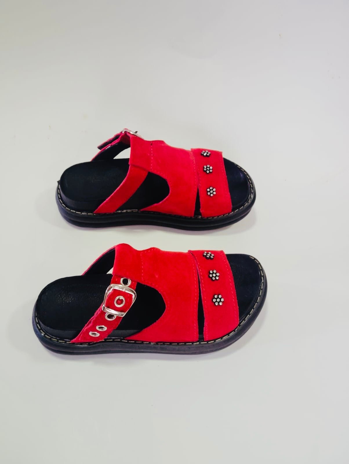 Sandalia reno natural rojo intense - juanfranko zapatos