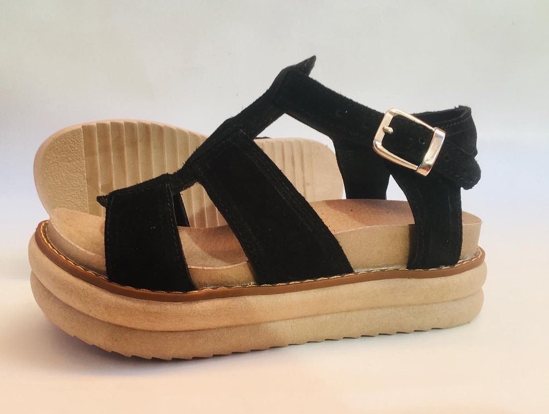 Sandalia spider reno negro - juanfranko zapatos